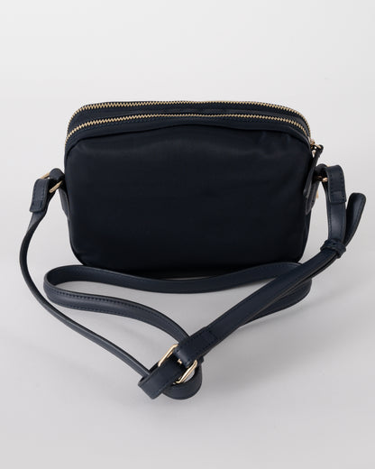 Tommy Hilfiger Poppy TH Womens Crossover Bag - Space Blue | CHO | Designer Womens Shoulder Bags