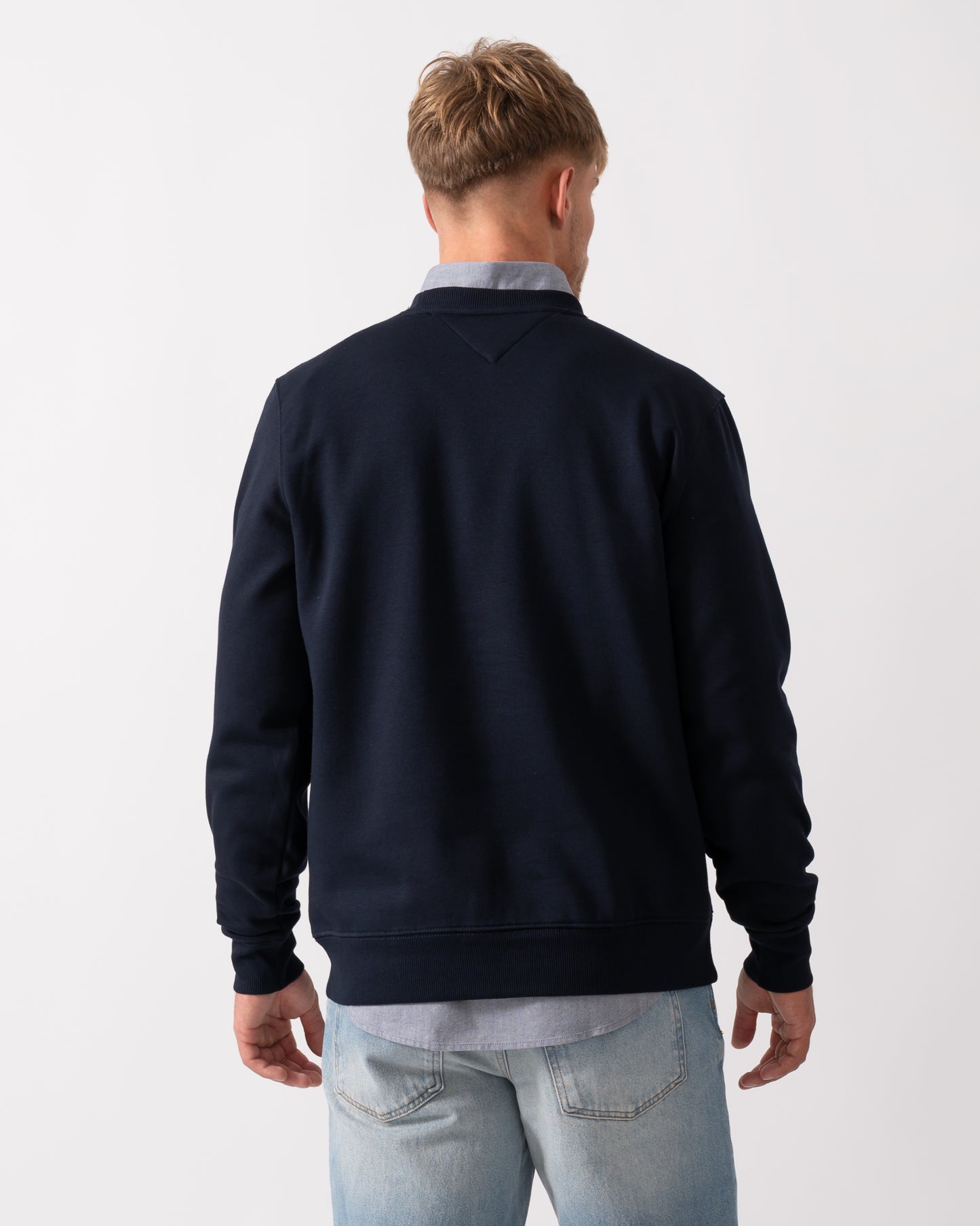 Tommy Hilfiger Small Crest Outline Mens Crew Sweatshirt - Desert Sky