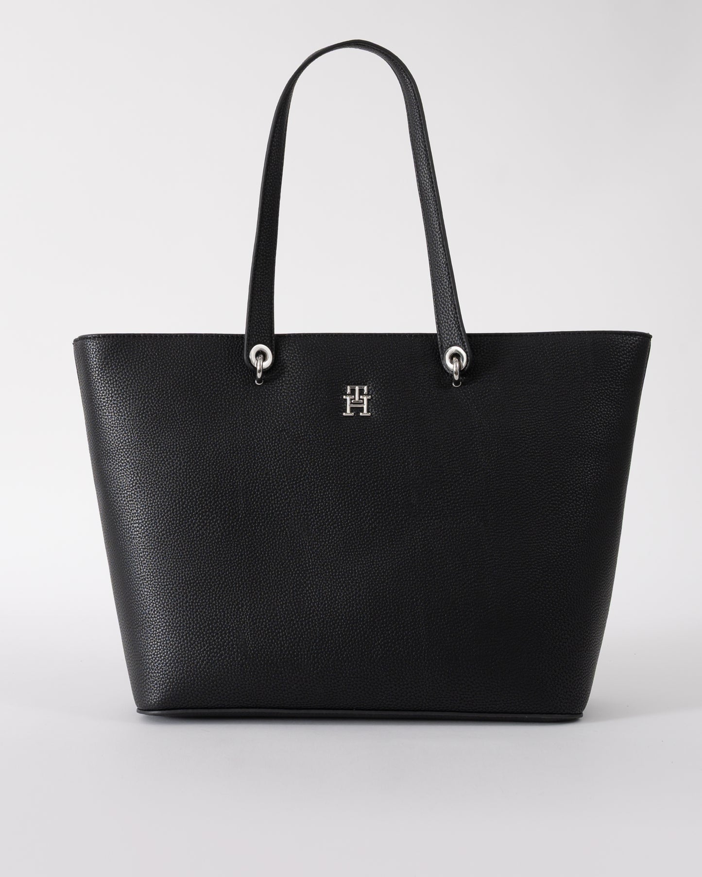 Tommy Hilfiger TH Emblem Womens Tote Bag - Black | CHO | Designer Womens Tote Bags