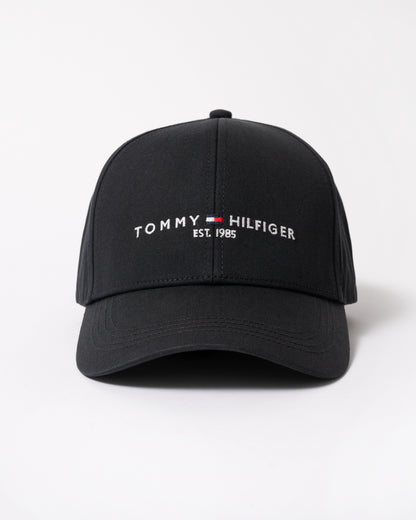 front of a Tommy Hilfiger TH Established Mens Cap in Black