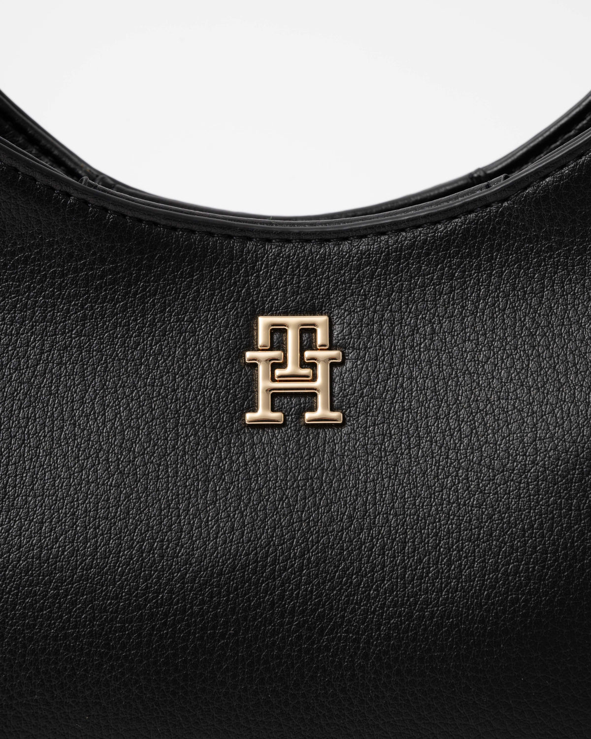 TH logo Tommy Hilfiger's TH Everyday Womens Mini Hobo Bag in Black
