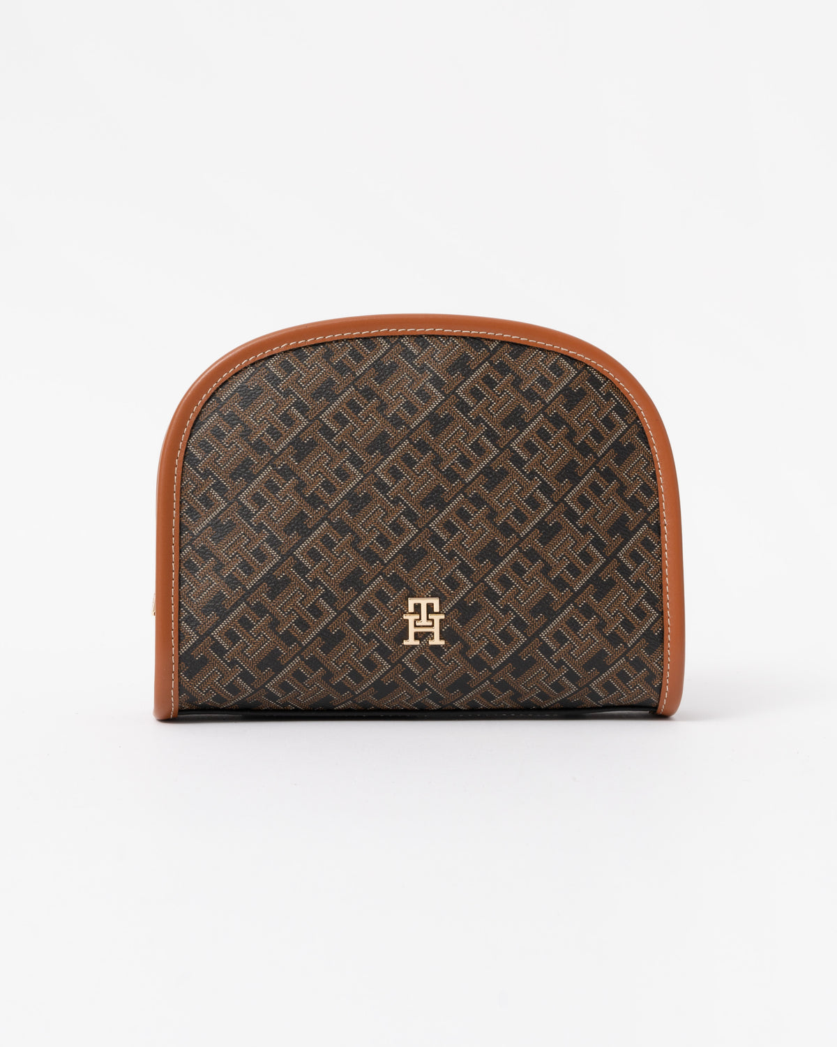 Tommy Hilfiger TH Icon Womens Mono Print Washbag - Black Mix | CHO | Designer Womens Wash Bags