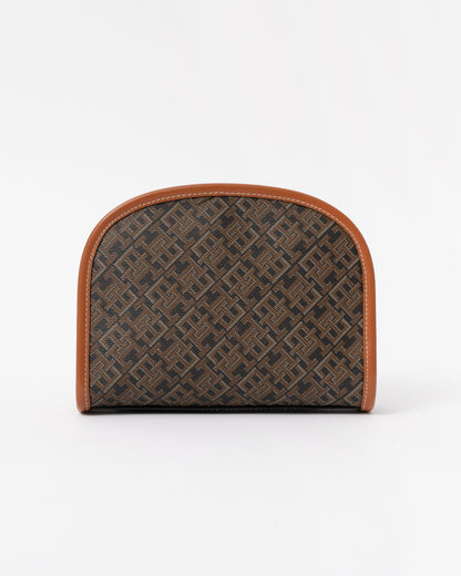 Tommy Hilfiger TH Icon Womens Mono Print Washbag - Black Mix | CHO | Designer Womens Wash Bags