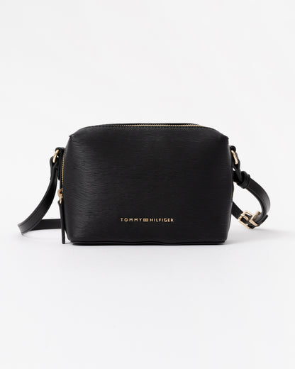 Front of the Tommy Hilfiger TH Modern Womens Camera Bag - Black