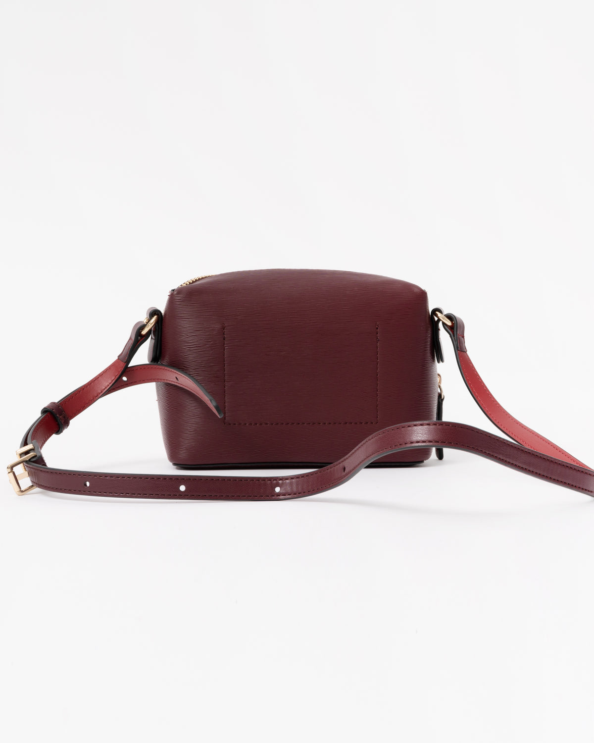 Back of the Tommy Hilfiger TH Modern Womens Camera Bag - Oxblood