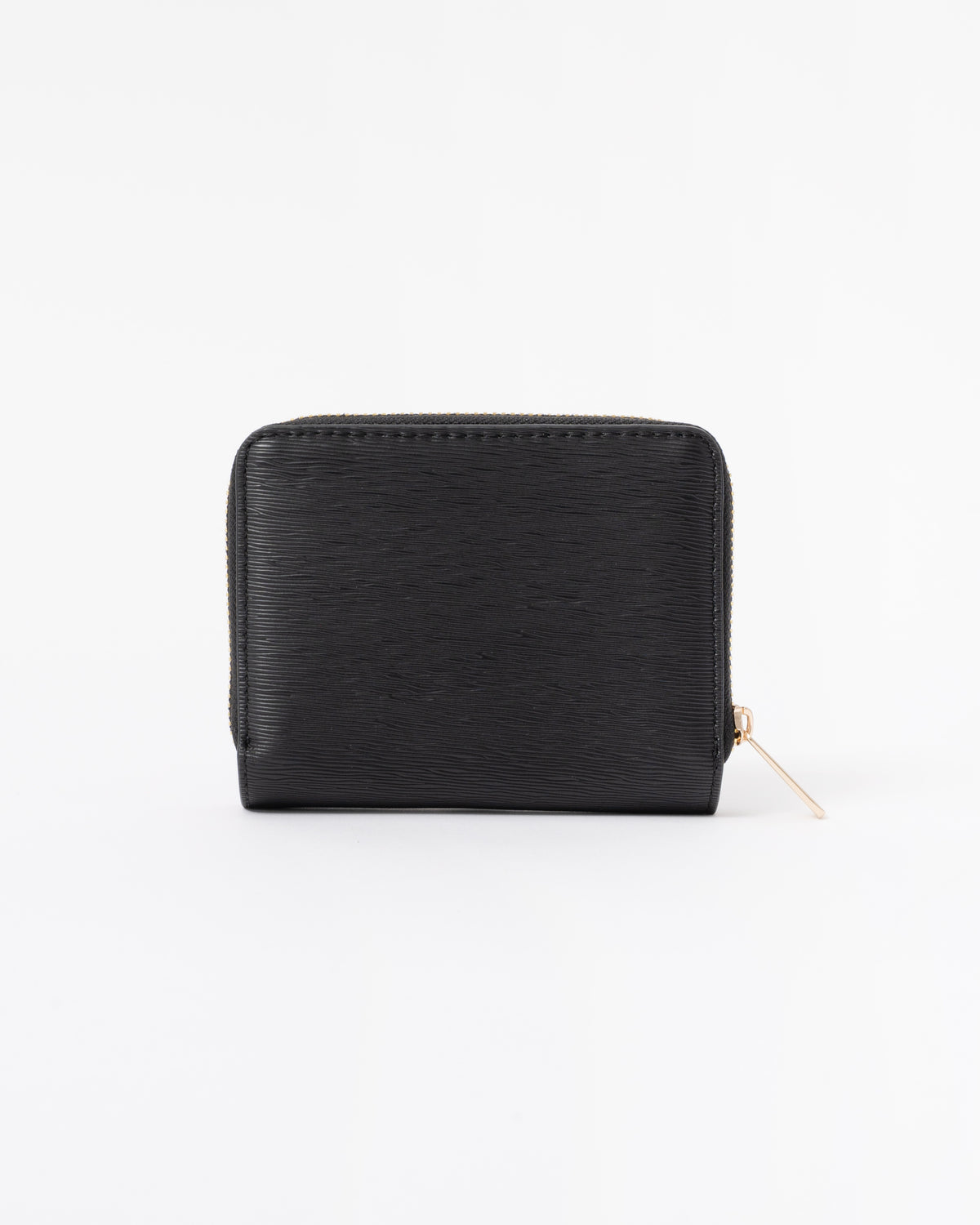 Back of the Tommy Hilfiger TH Modern Womens Medium Zip Wallet - Black