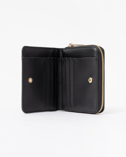Inside on the Tommy Hilfiger TH Modern Womens Medium Zip Wallet - Black