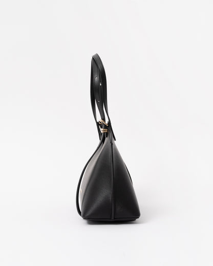 Side of the Tommy Hilfiger TH Modern Womens Mini Tote - Black