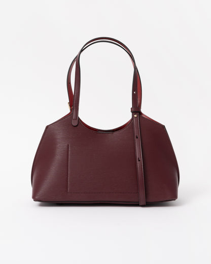 Back of the Tommy Hilfiger TH Modern Womens Mini Tote - Oxblood