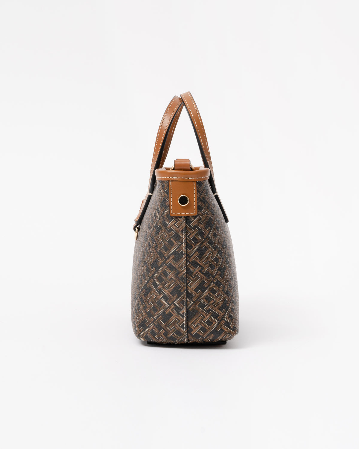 Tommy Hilfiger TH Monoplay Womens Mono Print Mini Tote Bag - Black Mix | CHO | Designer Womens Tote Bags