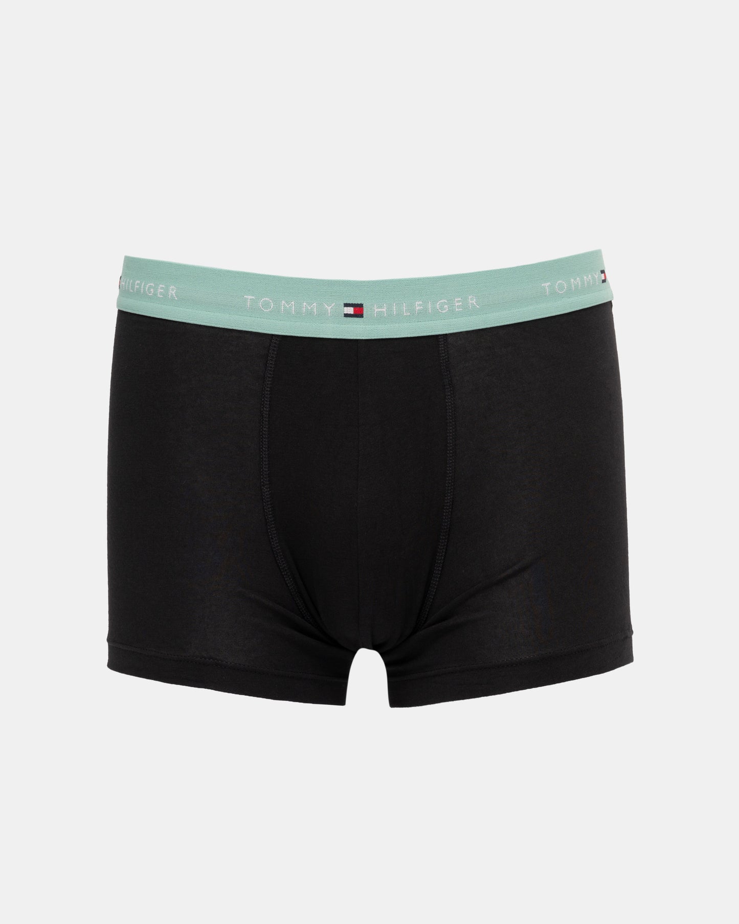 Tommy Hilfiger 3 Pack Mens Colour Waistband Trunks - B-Mint/Green/Navy