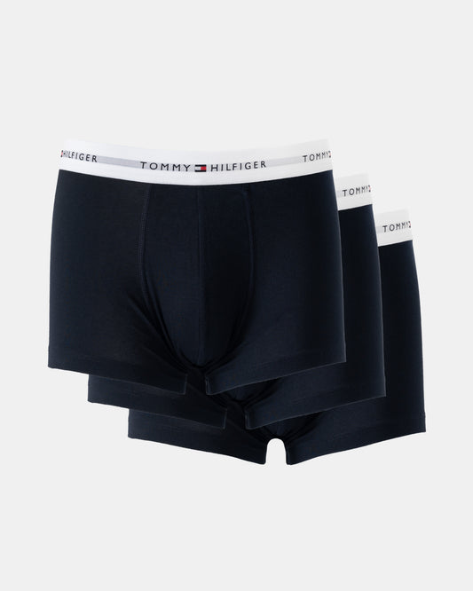 Tommy Hilfiger 3 Pack Mens Trunks - Desert Sky/Desert Sky/Desert Sky | CHO | Designer Mens Underwear