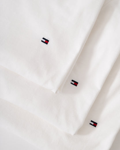Tommy Hilfiger 3 Pack Mens V-Neck T-Shirts - White/White/White