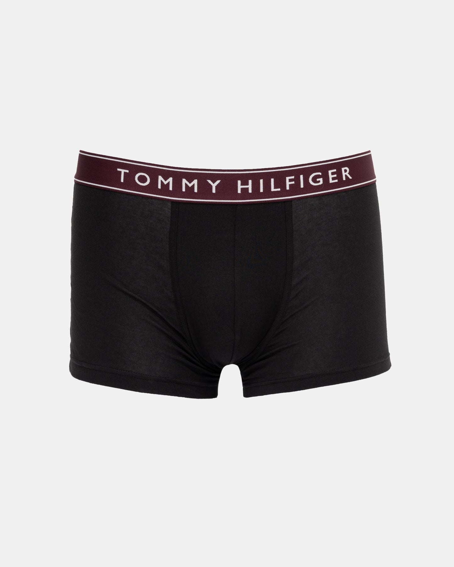 Tommy Hilfiger 3 Pack Mens Waistband Trunks - B-Burgundy/Red/Primary Red