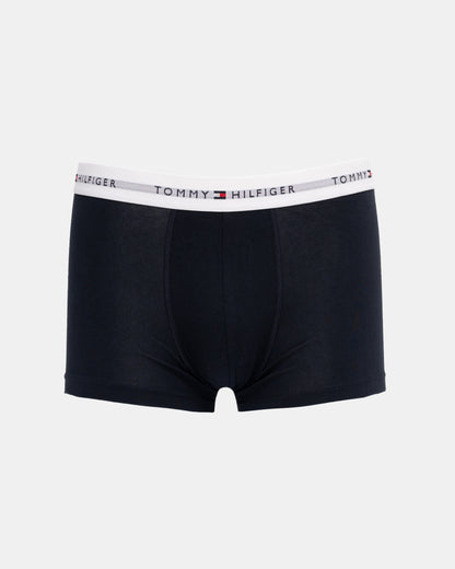 Tommy Hilfiger 5 Pack Mens Waistband Trunks - B-White/Blue/Red/Navy/Burgundy