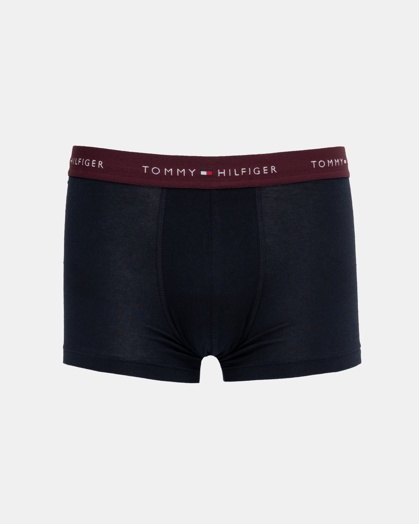 Tommy Hilfiger 5 Pack Mens Waistband Trunks - B-White/Blue/Red/Navy/Burgundy