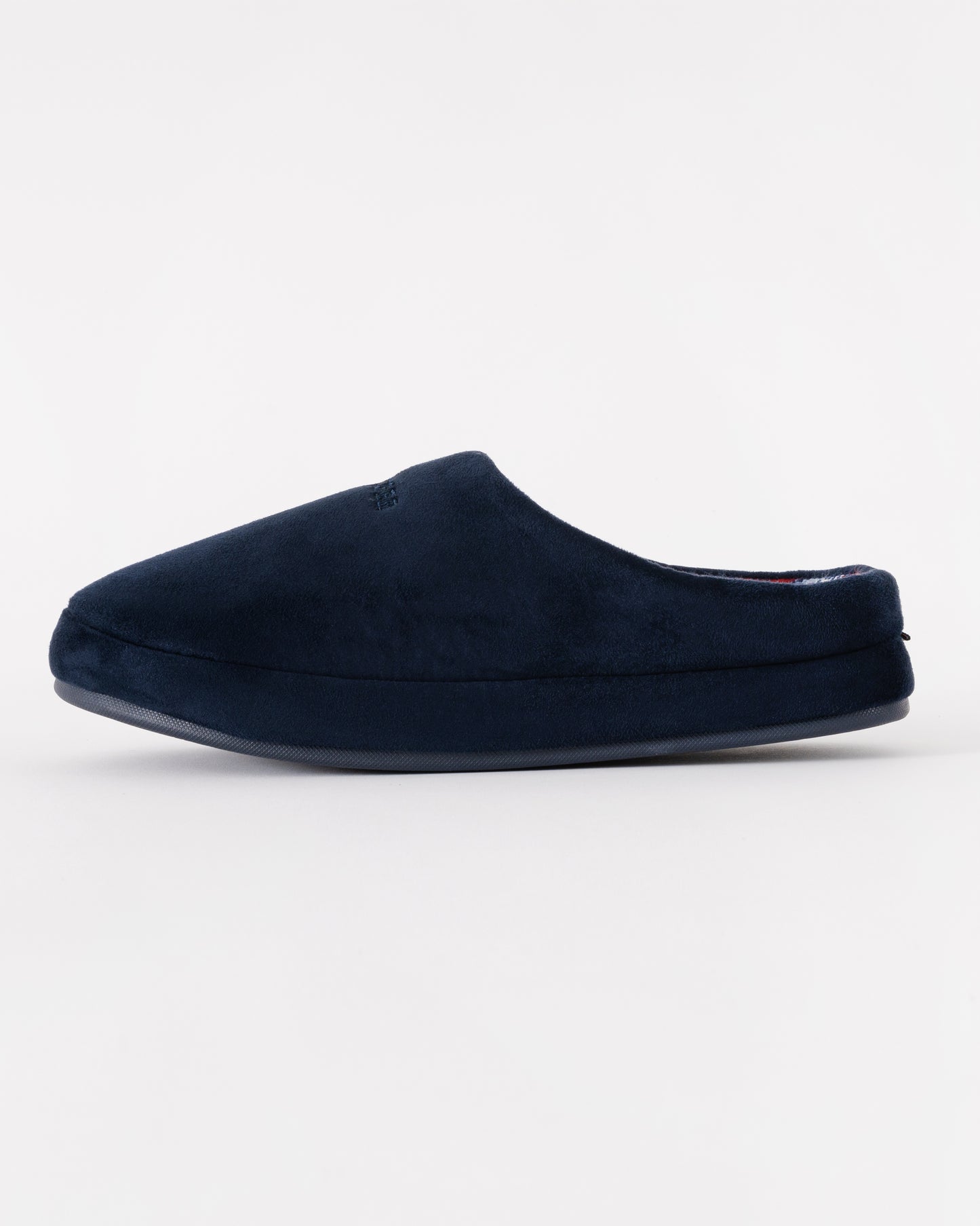 Tommy Hilfiger Check Hilfiger Mens Suede House Slippers - Desert Sky