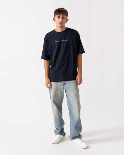 Tommy Hilfiger Contrast Logo Mens T-Shirt - Desert Sky