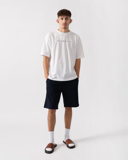 Tommy Hilfiger Contrast Logo Mens T-Shirt - TH Optic White