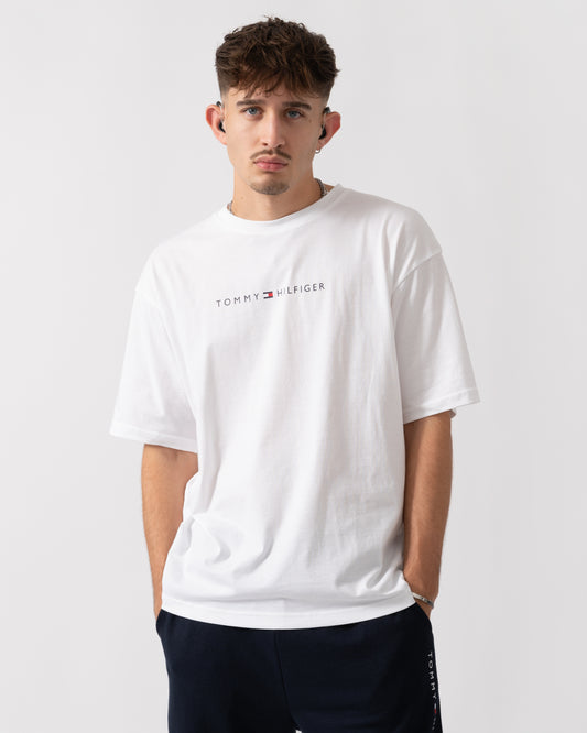 Tommy Hilfiger Contrast Logo Mens T-Shirt - TH Optic White