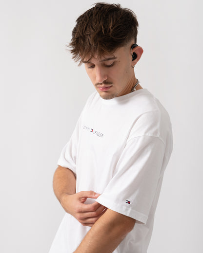 Tommy Hilfiger Contrast Logo Mens T-Shirt - TH Optic White