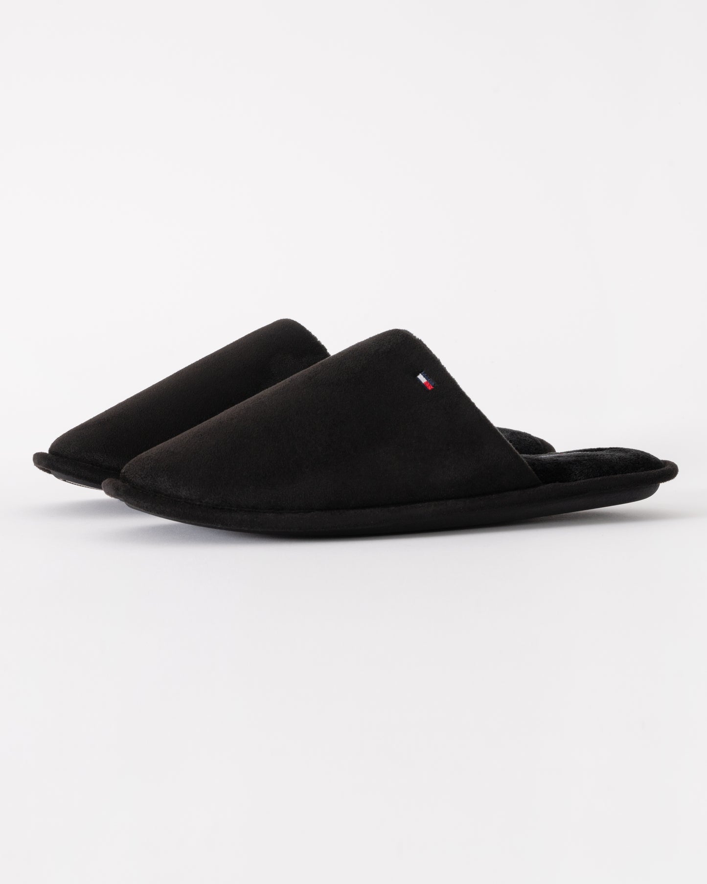 Tommy Hilfiger Core Hilfiger Flag Mens House Slippers - Black