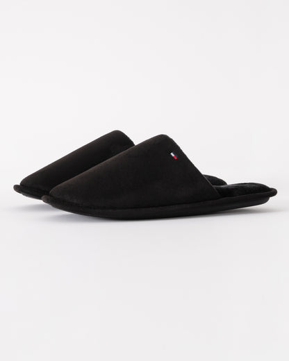 Tommy Hilfiger Core Hilfiger Flag Mens House Slippers - Black