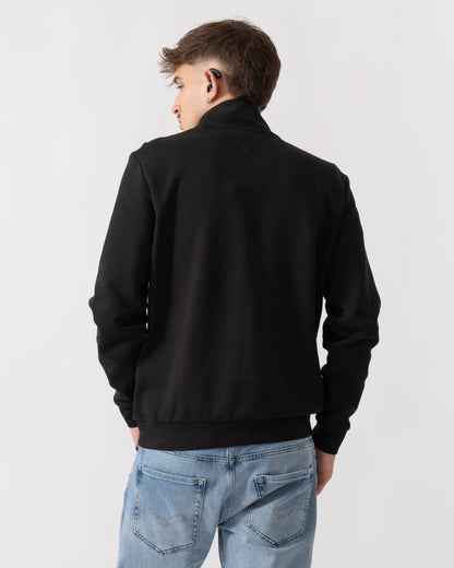 Tommy Hilfiger Essential Intechno Mens Half Zip Sweatshirt - Black