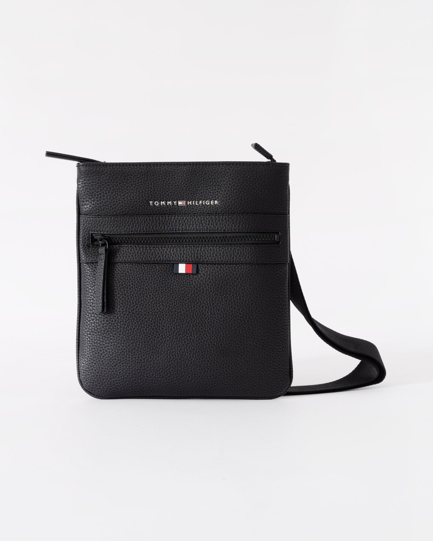 Tommy Hilfiger Essential PU Mens Crossover Bag - Black | CHO | Designer Mens Shoulder Bags