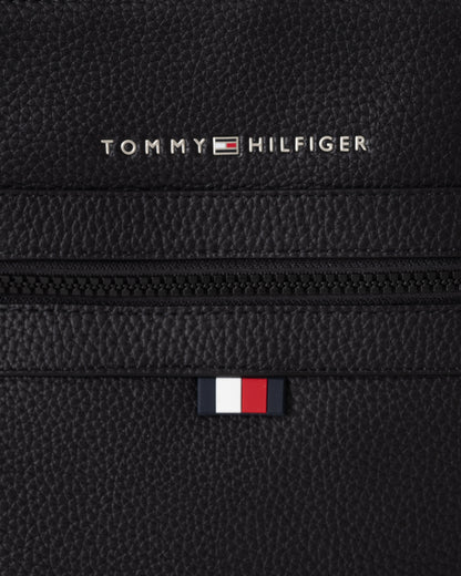 Tommy Hilfiger Essential PU Mens Crossover Bag - Black | CHO | Designer Mens Shoulder Bags