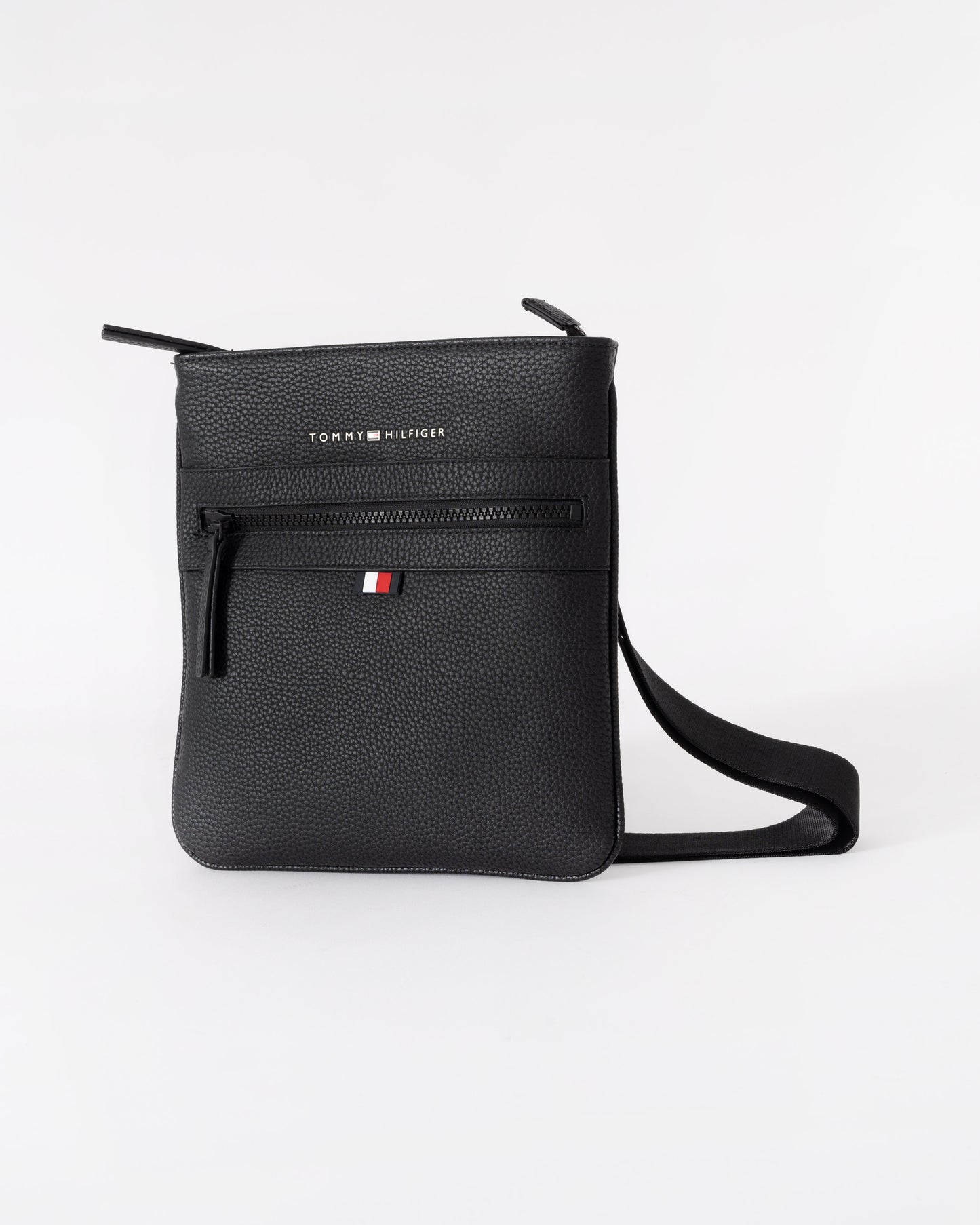 Tommy Hilfiger Essential PU Mens Crossover Bag - Black | CHO | Designer Mens Shoulder Bags