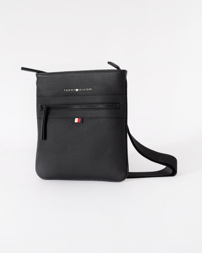 Tommy Hilfiger Essential PU Mens Crossover Bag - Black | CHO | Designer Mens Shoulder Bags