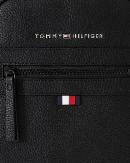 Tommy Hilfiger Essential PU Mens Mini Reporter Bag - Black | CHO | Designer Mens Shoulder Bags