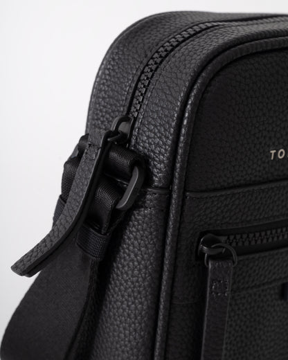 Tommy Hilfiger Essential PU Mens Mini Reporter Bag - Black | CHO | Designer Mens Shoulder Bags