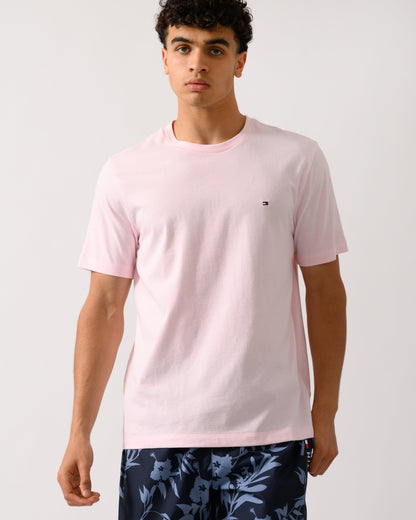 Tommy Hilfiger Essential Seasonal Regular Fit Solid Mens T-Shirt - Pink Lily