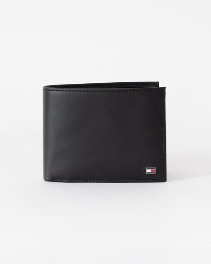 Tommy Hilfiger Eton Mens Card Holder And Coin Pocket - Black | CHO | Designer Mens Wallets & Purses