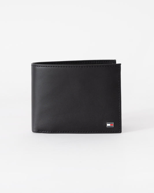 Tommy Hilfiger Eton Mens Card Holder And Coin Pocket - Black | CHO | Designer Mens Wallets & Purses