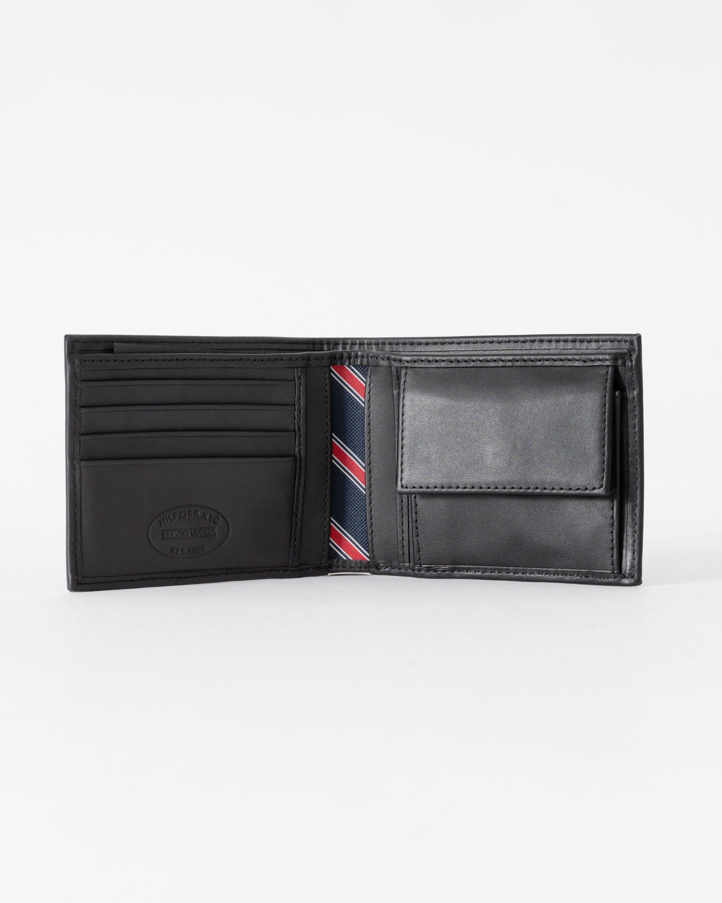 Tommy Hilfiger Eton Mens Card Holder And Coin Pocket - Black | CHO | Designer Mens Wallets & Purses