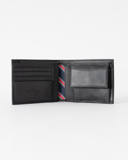 Tommy Hilfiger Eton Mens Card Holder And Coin Pocket - Black | CHO | Designer Mens Wallets & Purses