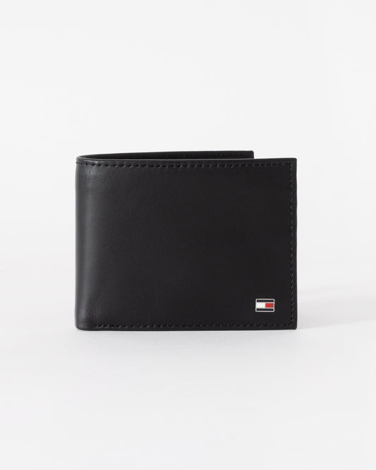Tommy Hilfiger Eton Mini Cc Wallet - Black | CHO | Designer Mens Wallets & Purses