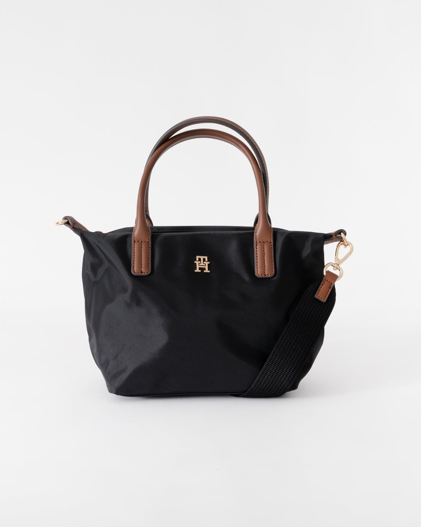 Tommy Hilfiger Popette Womens Mini Tote Bag - Black | CHO | Designer Womens Shoulder Bags