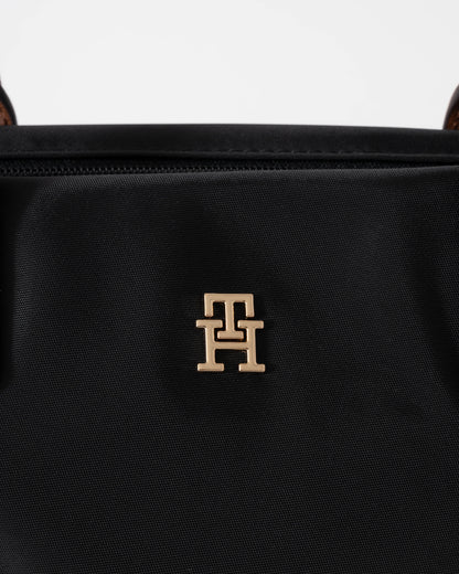 Tommy Hilfiger Popette Womens Mini Tote Bag - Black | CHO | Designer Womens Shoulder Bags