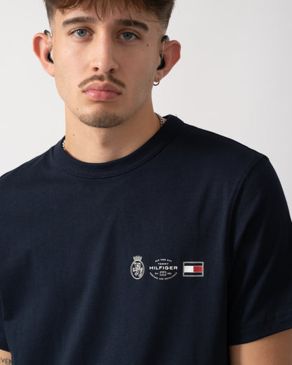 Tommy Hilfiger Small Crest Outline Mens T-Shirt - Desert Sky