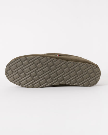 Tommy Hilfiger Suede Hilfiger Mens Driver House Shoes - Army Green