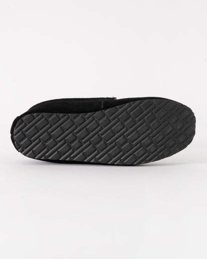 Tommy Hilfiger Suede Shirling Hilfiger Mens House Slippers - Black