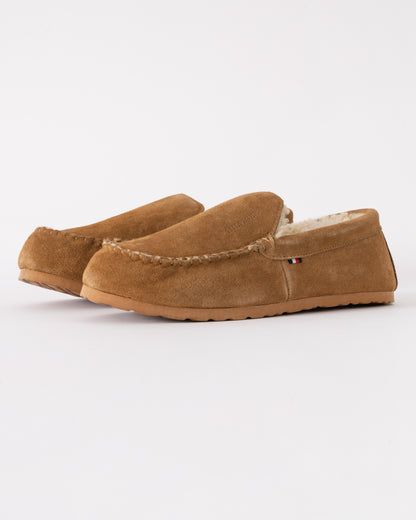 Tommy Hilfiger Suede Shirling Hilfiger Mens House Slippers - Sahara