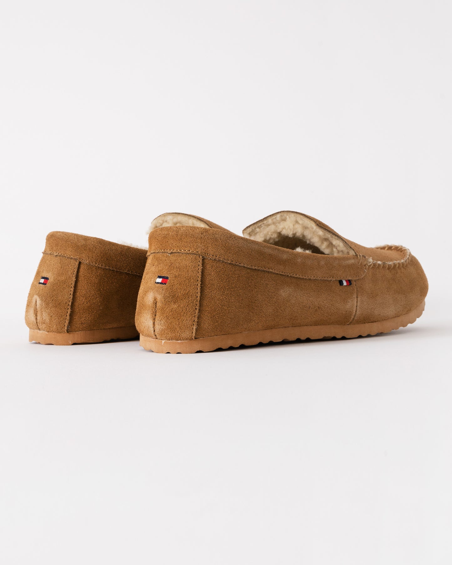 Tommy Hilfiger Suede Shirling Hilfiger Mens House Slippers - Sahara