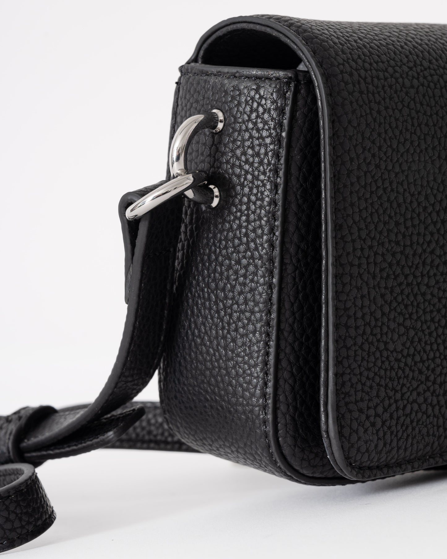 Tommy Hilfiger TH Emblem Flap Womens Crossover Bag - Black | CHO | Designer Womens Shoulder Bags