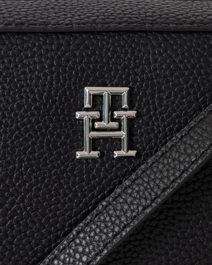 Tommy Hilfiger TH Emblem Womens Camera Bag - Black | CHO | Designer Womens Shoulder Bags