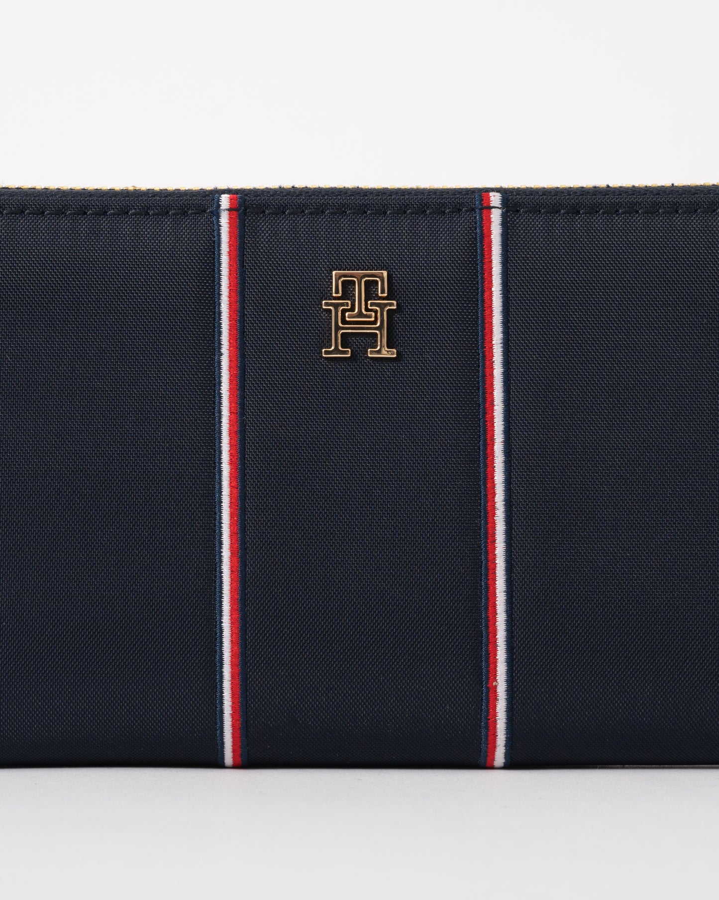 Tommy Hilfiger TH Icon Corp Large Zip-Around Womens Nylon Wallet - Blue Corp